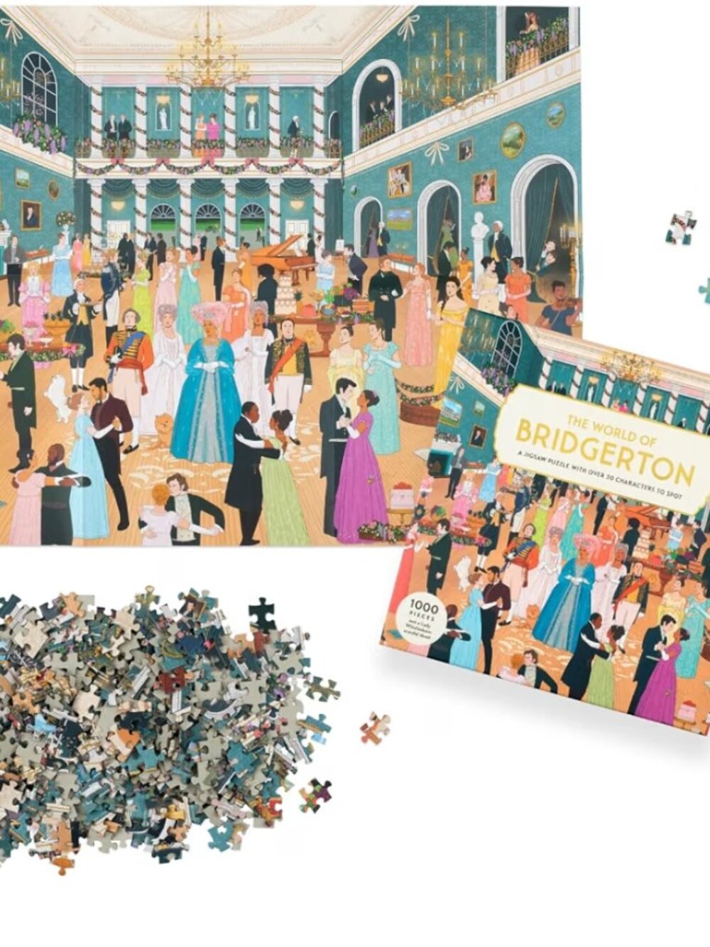 Puzzle: The World of Bridgerton 1000-Piece Jigsaw Puzzle. - Picture 2 of 5